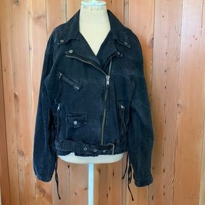 *NWT FREE PEOPLE MOTO JEAN JACKET